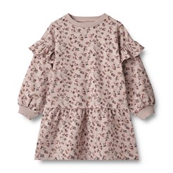 Wheat dress Annika - Dry rose flower vine